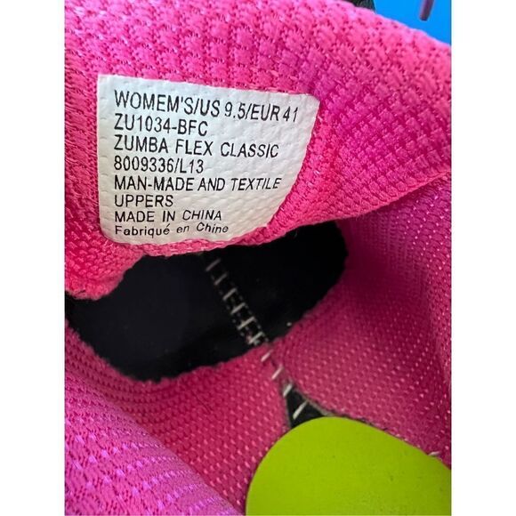 ZUMBA Womens Size 9.5Black Flex Classic Trainers Dance Shoes Z Slide-Impact Max - Picture 5 of 6